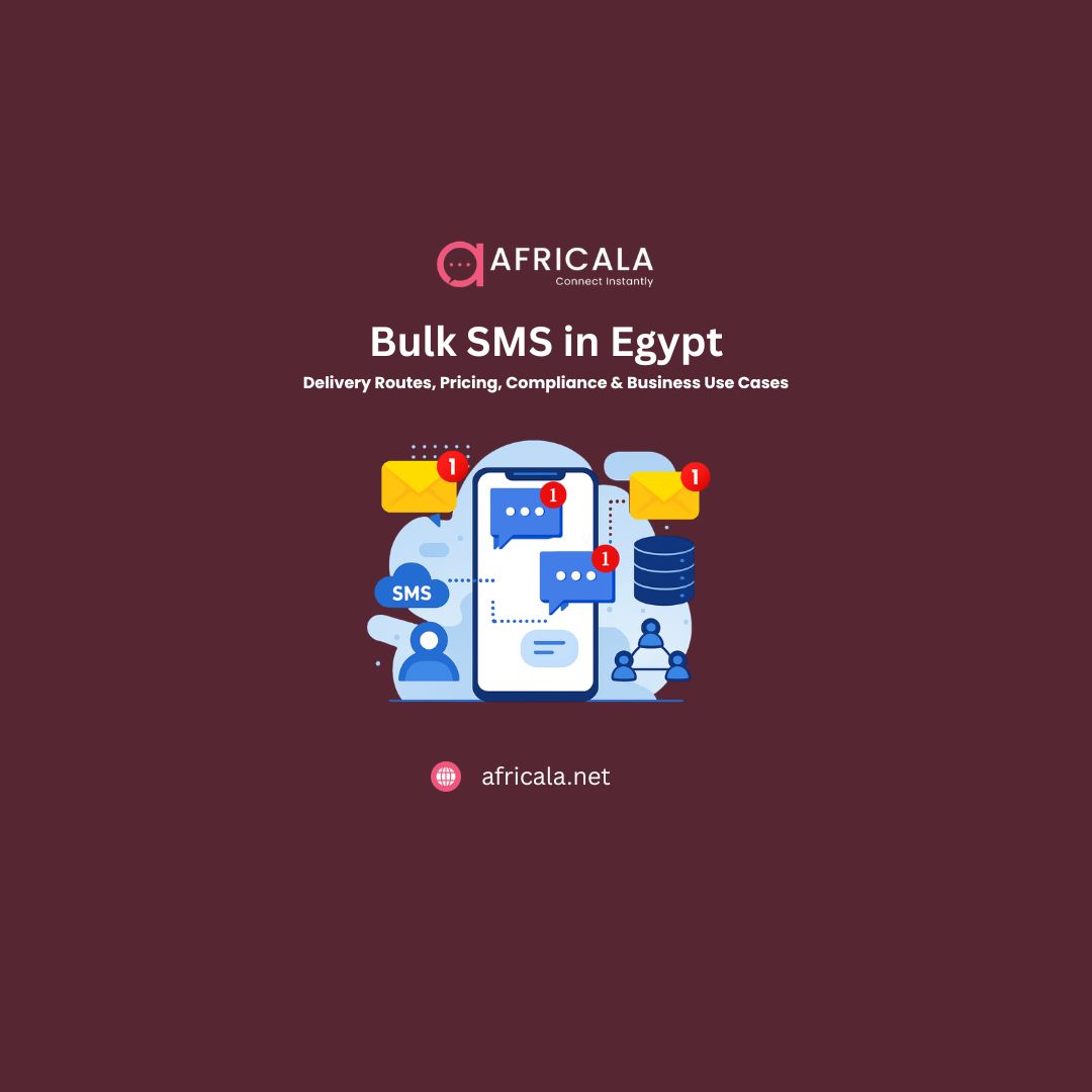 Bulk SMS in Egypt (2026): Delivery Routes, Pricing, Compliance & Business Use Cases